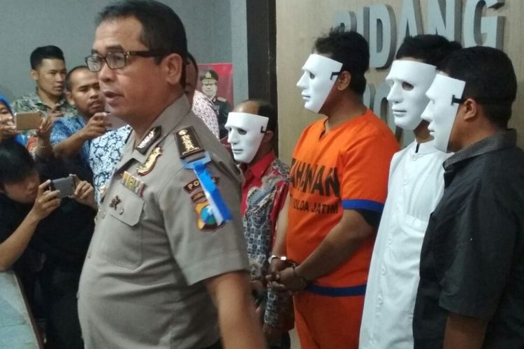 Penyebar hoaks dan ujaran kebencian diamankan Polda Jatim.