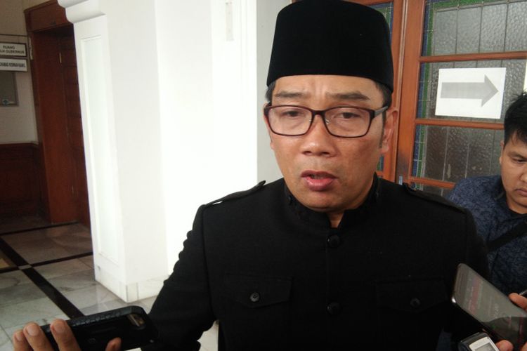 Gubernur Jawa Barat Ridwan Kamil saat ditemui di Gedung Sate, Jalan Diponegoro, Kamis (17/1/2019).