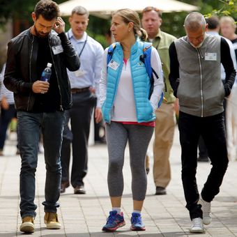 Jack Dorsey and Susan Wojcicki: Rick Owens Island Dunks and New Balance W890v4