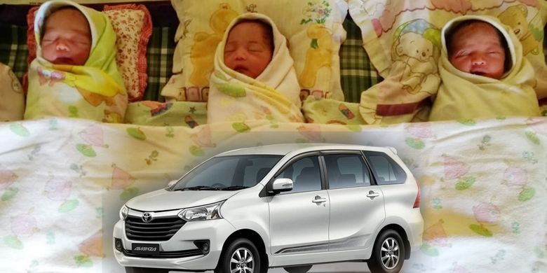 Bayi kembar tiga bernama Avanza 