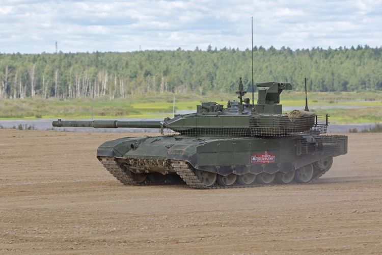 Tank tempur utama T-90MS buatan Rusia.