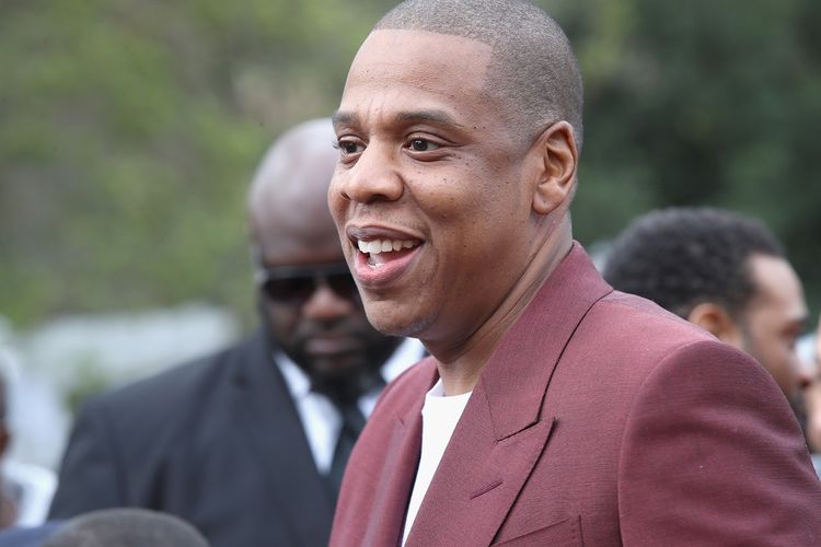Artis musik Jay-Z menghadiri 2017 Roc Nation Pre-Grammy Brunch di Owlwood Estate, Los Angeles, California, pada 11 Februari 2017.