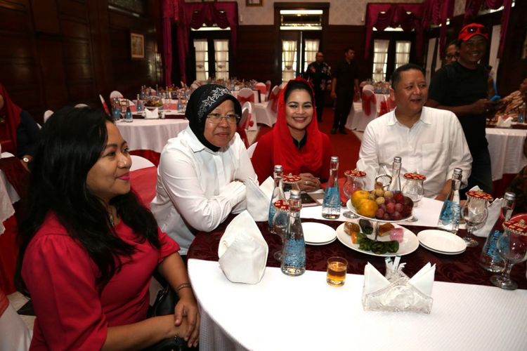 Risma menemui Puti Soekarno di rumah dinasnya, Senin (22/1/2018).