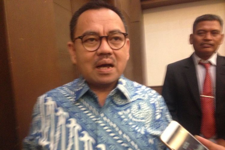 Bakal calon gubernur Jateng Sudirman Said, di Semarang, Sabtu (3/2/2018).