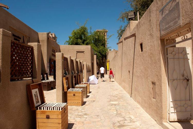 Al Fahidi distrik wisata sejarah di Dubai.(Dubai Tourism)