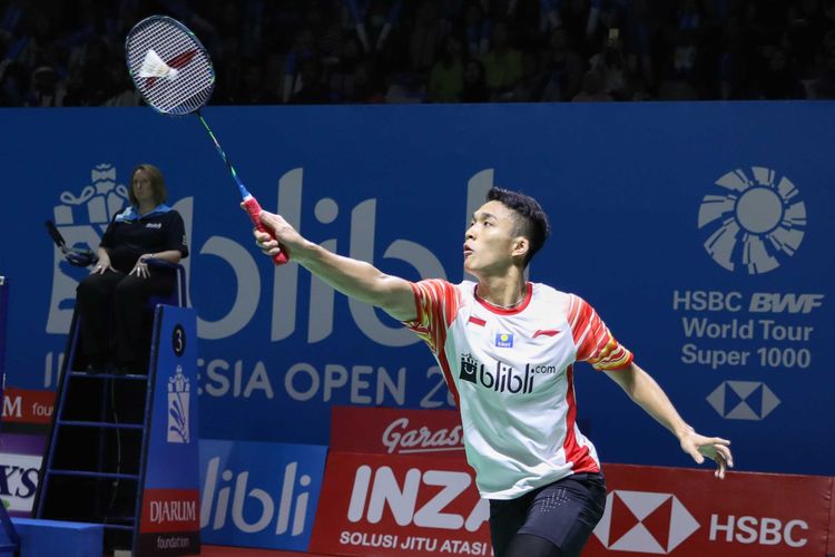 Pebulu tangkis tunggal putra Indonesia, Jonatan Christie.