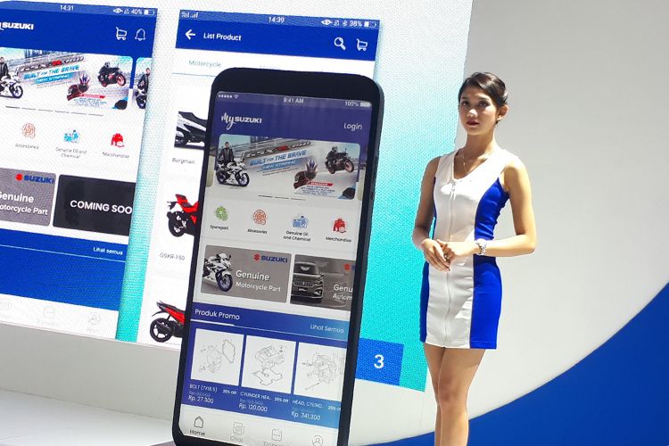 My Suzuki, aplikasi pesan dan beli suku cadang Suzuki secara online