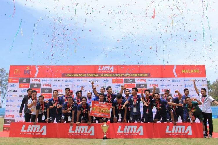 Selain menjadi juara, kesebelasan Kampus Putih juga melaju ke fase nasional, bersama dua tim lain di bawahnya. LIMA Football Nationals sendiri  yang akan digelar pada 18-25 September 2018 di Stadion Gelora Brantas.