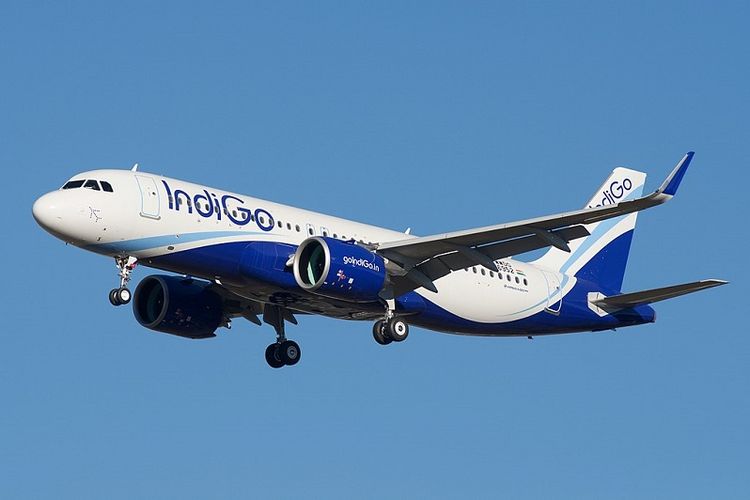 Maskapai penerbangan IndiGo.