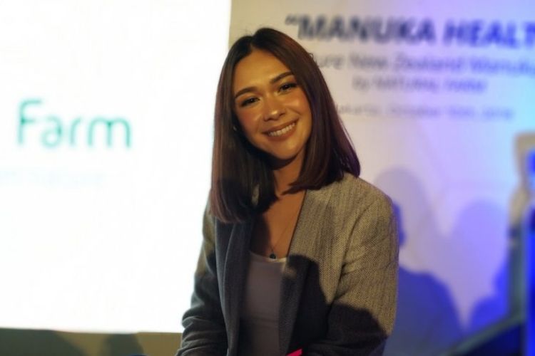 Nana Mirdad saat ditemui dalam acara Manuka Health di Jakarta, Rabu (10/10/2018).
