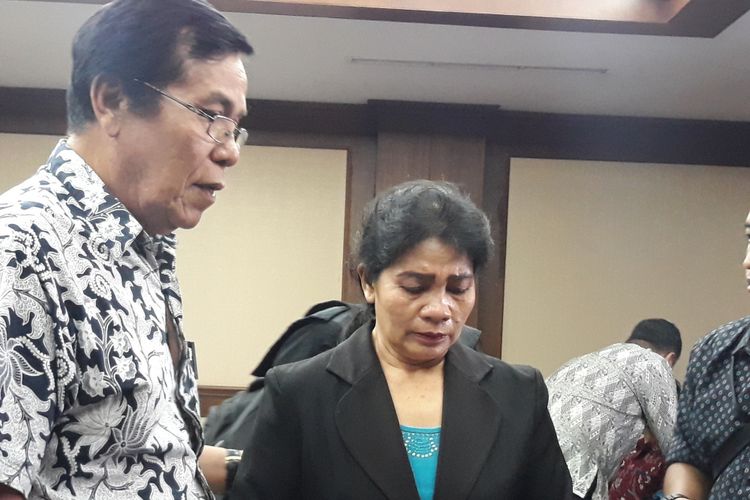 Hakim Merry Purba di Pengadilan Tipikor Jakarta, Senin (14/1/2019).