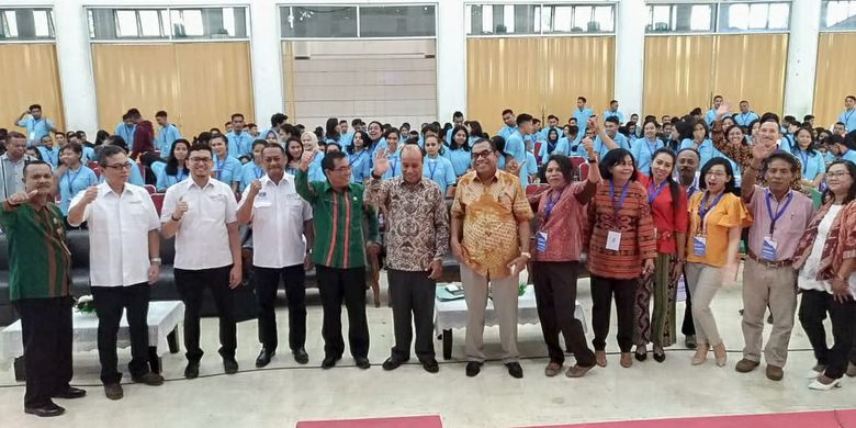Pelatihan SDM Kepariwisataan Goes To Campus di Universitas Nusa Cendana Kupang, Nusa Tenggara Timur, Kamis (16/5/2019).