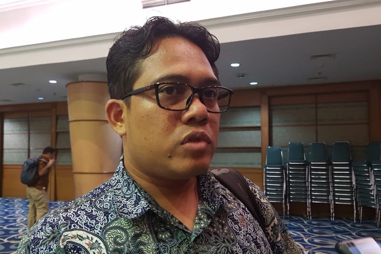 Direktur Riset ELSAM Wahyudi Djafar saat ditemui di Universitas Atmajaya, Sudirman, Jakarta Pusat, Kamis (5/9/2019).