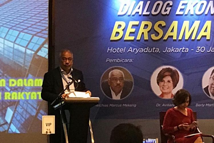 Ketua Komisi XI DPR RI Melchias Marcus Mekeng di Jakarta, Rabu (30/1/2019).