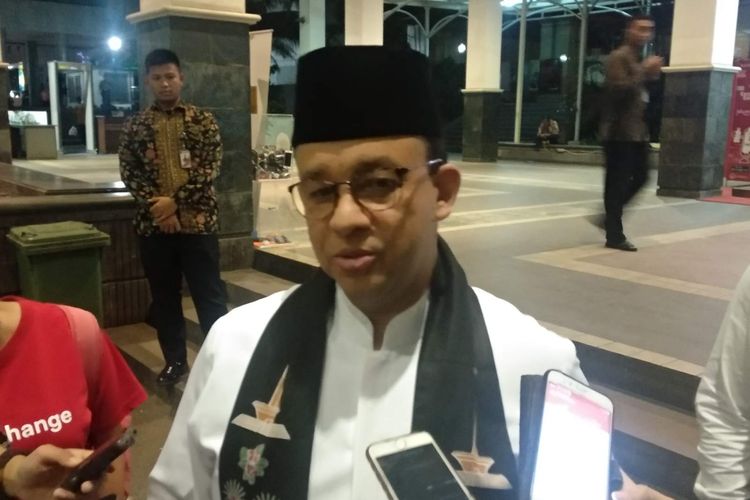 Gubernur DKI Jakarta Anies Baswedan di Balai Kota DKI Jakarta, Jumat (24/5/2019).