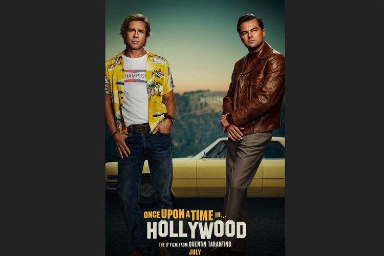 Leonardo DiCaprio dan Brad Pitt dalam film Once Upon a Time In Hollywood.