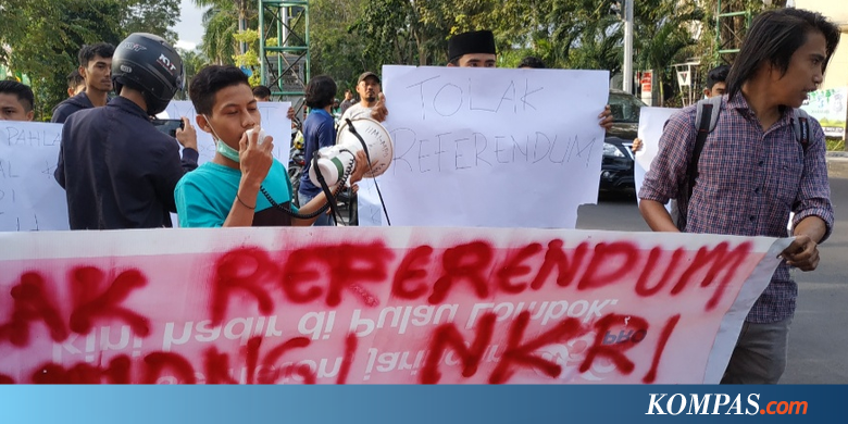 Pemuda di NTB Unjuk Rasa Tolak Seruan Referendum Aceh