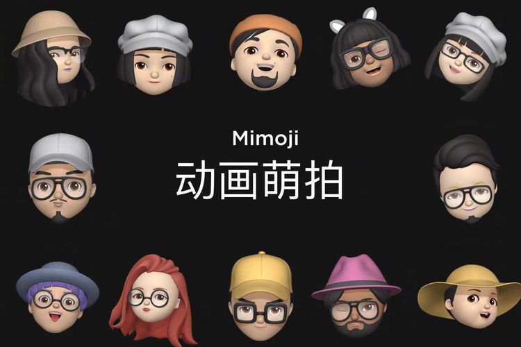 Ilustrasi Mimoji Xiaomi