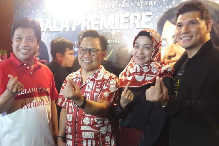 Wakil Ketua DPR RI Muhaimin Iskandar usai nonton bareng film Say I Love You.