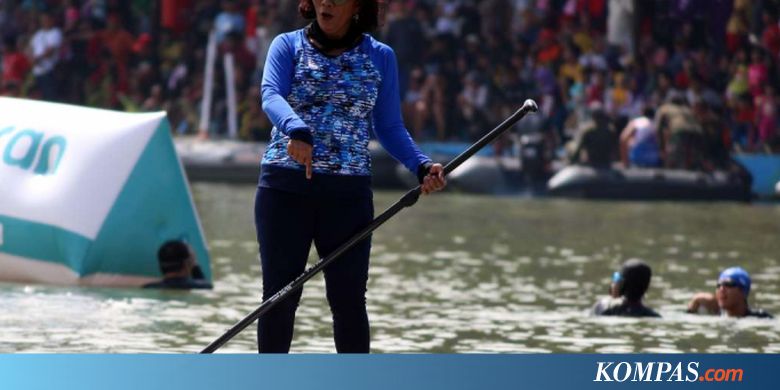 Menteri Susi Tantang Kepala Daerah Lain Lomba Paddle Board