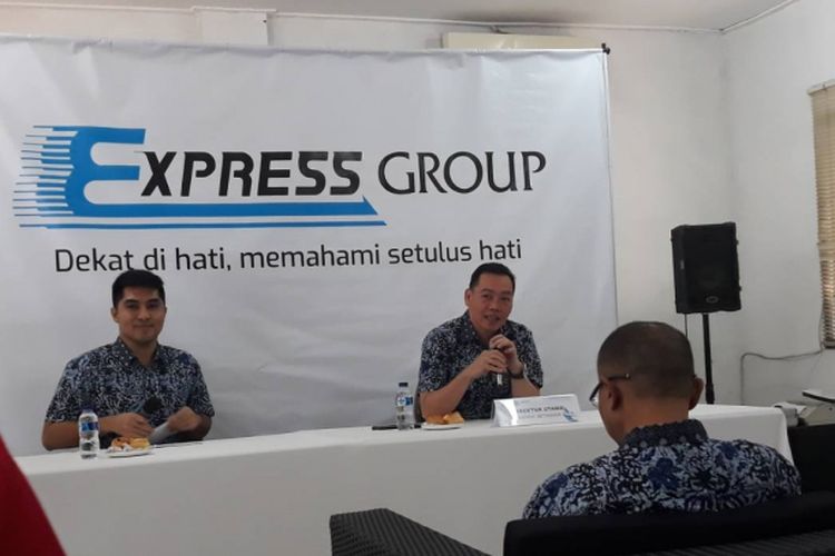 Benny Setiawan sedang menjelaskan tranformasi pelayanan yang akan dilakukan Taksi Express Group, Rabu (4/7/2018)