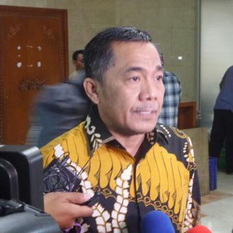 Sekretaris Jenderal Partai Hanura, Sarifuddin Sudding di Kompleks Parlemen, Senayan, Jakarta, Senin (10/4/2017).