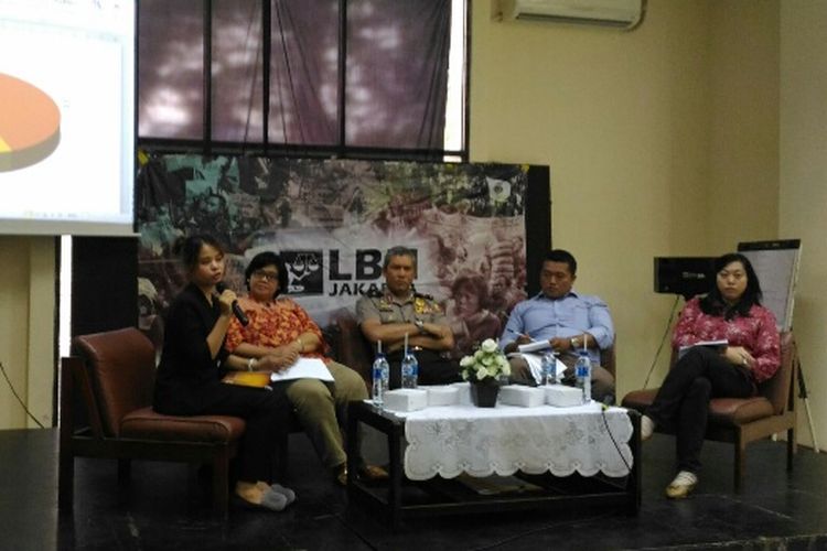 Diskusi publik Kepolisian dalam Bayang-bayang Penyiksaan di Kantor LBH Jakarta, Rabu (19/7/2017).