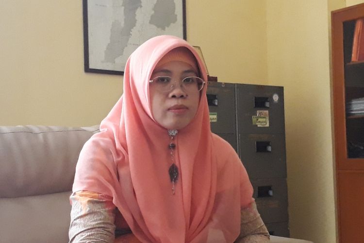 Ketua KPU Kota Bekasi, Nurul Sumarheni di Kantor KPU Kota Bekasi, Selasa (16/4/2019).
