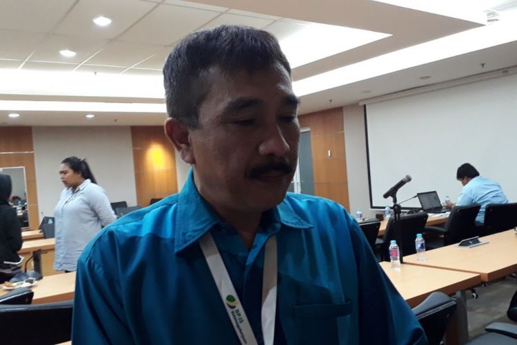 Kepala Kantor Cabang BPJS Ketenagakerjaan Salemba, Amdaustri Putratura, di Gedung DPRD DKI Jakarta, Jalan Kebon Sirih, Selasa (23/1/2018).