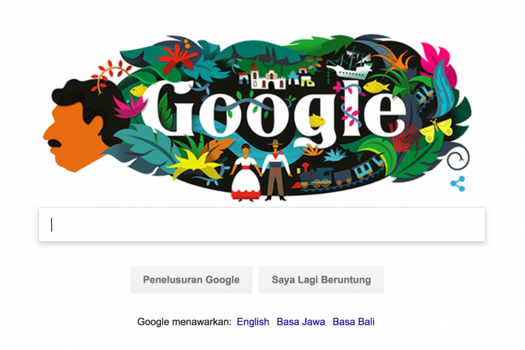 Google Doodle Gabriel Garcia Marquez