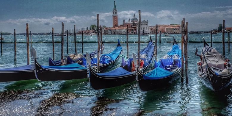 Kota Venesia di Italia.