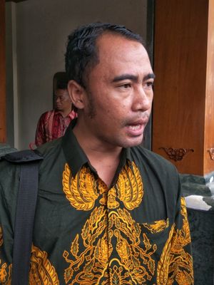Anggota tim kuasa hukum pemerintah Achmad Budi Prayoga dalam perkara gugatan pembubaran HTI, saat ditemui seusai rapat koordinasi di Kemenko Polhukam, Jakarta Pusat, Rabu (20/12/2017). 