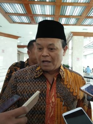 Wakil Ketua Majelis Syuro Partai Keadilan Sejahtera (PKS) Hidayat Nur Wahid di Kompleks Parlemen, Senayan, Jakarta, Kamis (22/8/2019).
