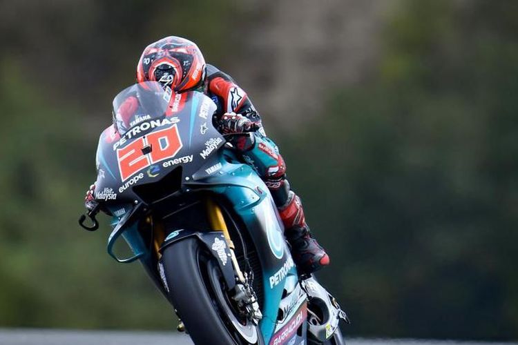 Fabio Quartararo kembali menebar ancaman di FP1 GP Le Mans 2019