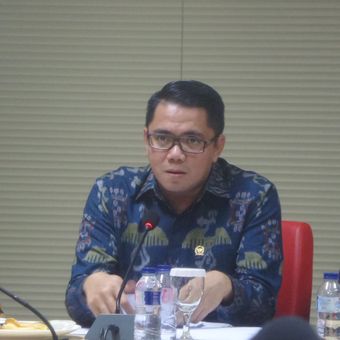 Anggota DPR RI dari Fraksi PDI-P Arteria Dahlan saat menjadi pembicara dalam diskusi Respublica Political Institute bertajuk Perppu Ormas dan Ancaman Radikalisme di Megawati Institute, Jakarta Pusat, Selasa (17/10/2017).