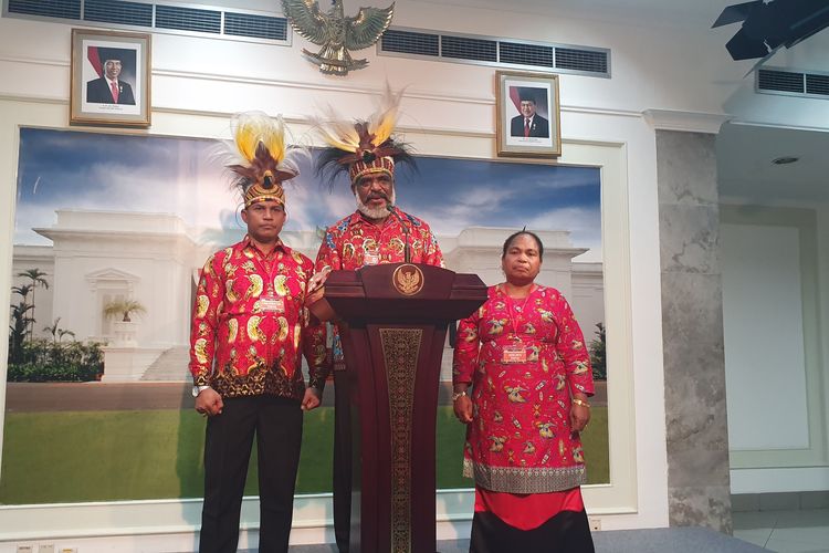 Eks Ketua Tim Kampanye Daerah (TKD) Jokowi-Maruf untuk Kota Jayapura, Abisai Rollo, diundang ke Istana, Selasa (10/9/2019).