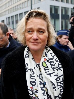 Seniman Belgia Delphine Boel berada di Brussels pada 21 Februari 2017. (REUTERS/Francois Lenoir)