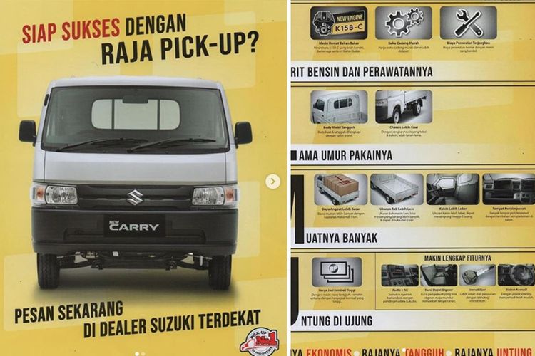 Brosur Suzuki Carry terbaru sudah tersebar di media sosial