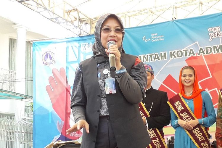 Wakil Ketua Umum Sylviana Murni di Kampung Tomang, Grogol Petamburan, Jakarta Barat pada Selasa (2/10/2018).