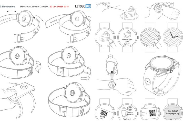 Mekanisme Penempatan Kamera di LG Smartwatch