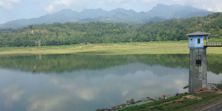 Bendungan Gunung Rowo di Pati, Jawa Tengah.