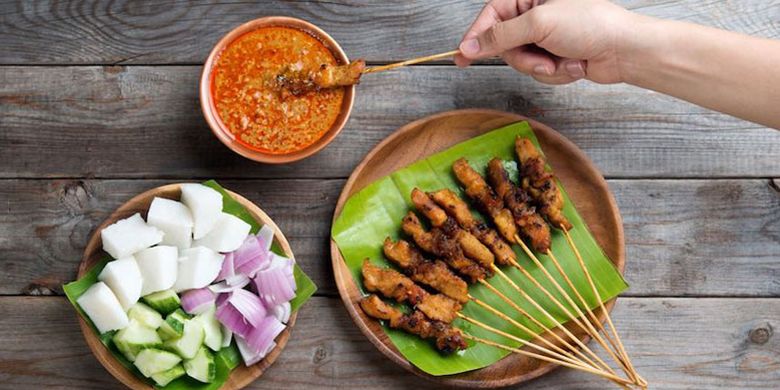 Sate khas Bali.