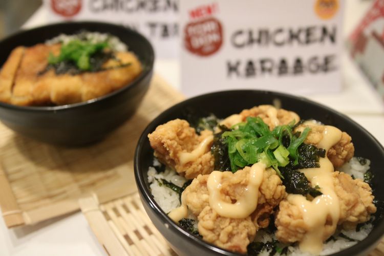 Menu Baru HokBen Tokyo Bowl Chicken Karage dan Tokyo Bowl Chicken Katsu Tare, yang baru di luncurkan Rabu (2/8/2017). Menu baru ini disajikan dalam mangkuk, dengan lauk favorit khas HokBen dan taburan rumput laut.