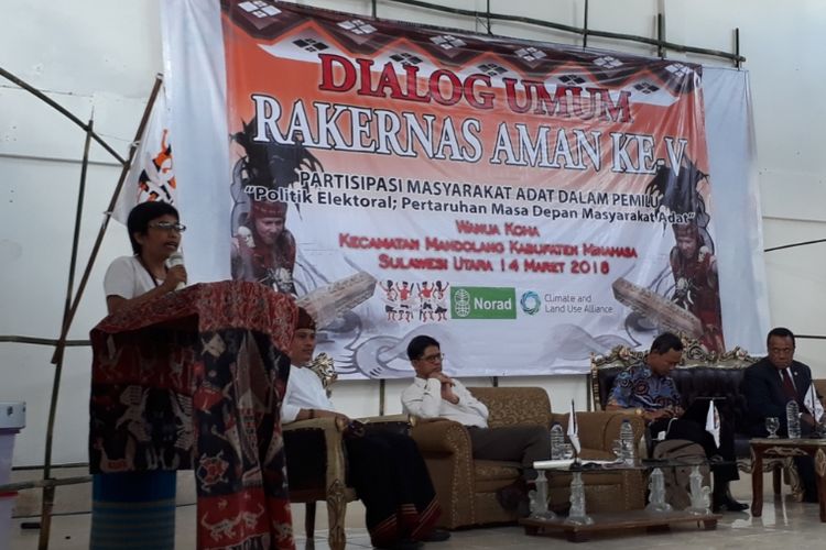 Sekjen AMAN, Rukka Sombolinggi, menyampaikan, terdapat 1 juta masyarakat adat di Indonesia terancam tidak mendapatkan hak pilih dalam pilkada, pemilu, dan pilpres karena berbagai persoalan.