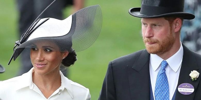 Meghan Markle kenakan gaun putih rancangan Givenchy saat hadiri Royal Ascot