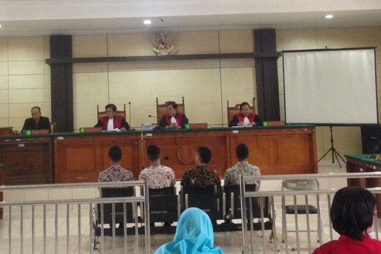 Sidang penganiayaan taruna Akpol di Pengadilan Negeri Semarang, Kamis (2/11/2017)