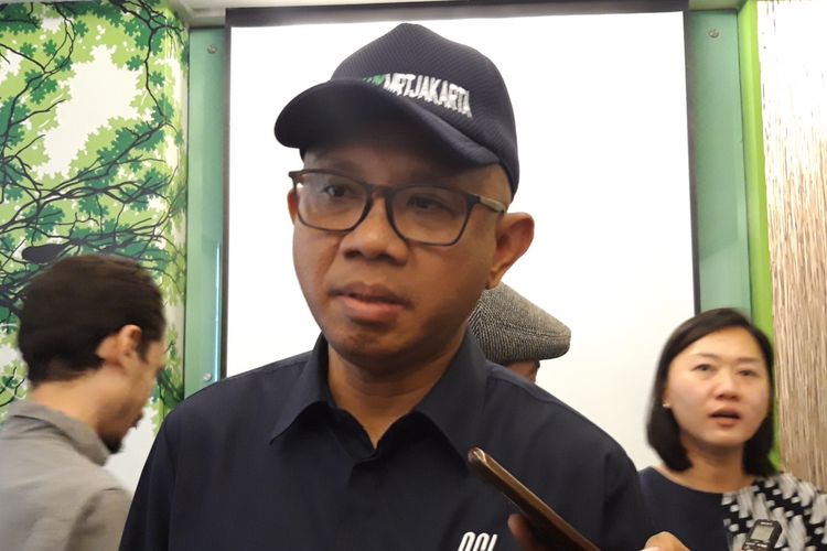 Direktur Utama MRT Jakarta William P Sabandar di All Season Hotel, Thamrin, Jakarta Pusat, Jumat (29/3/2019)