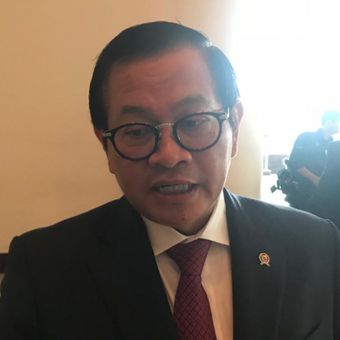 Sekretaris Kabinet Pramono Anung saat ditemui usai sebuah acara di Hotel Grand Hyatt, Jakarta Pusat, Rabu (28/11/2018). 