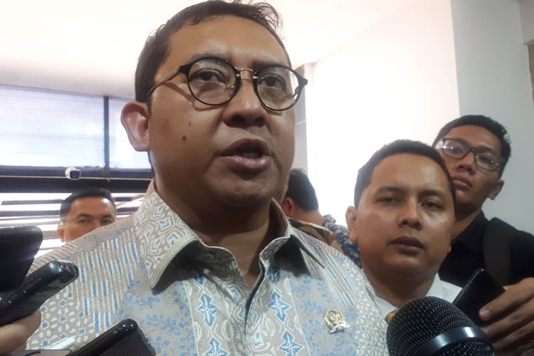 Wakil Ketua DPR Fadli Zon di Polda Metro Jaya, Rabu (29/5/2019)