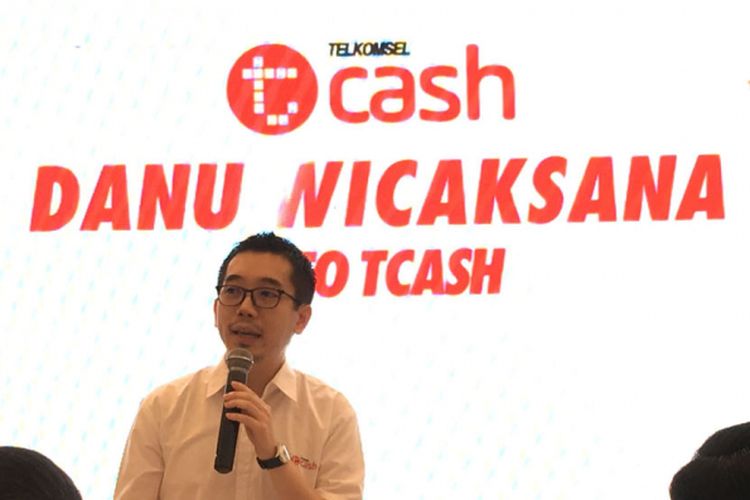 CEO Tcash, Danu Wicaksana dalam acara media gathering di Jakarta, Kamis (24/5/2018).